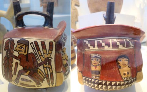 Double-spout vessel, Nazca culture, Honolulu Museum of Art, 8851.1