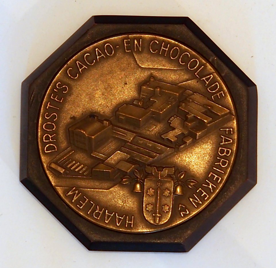Drostes Cacao- en Chocolade Fabrieken Haarlem penning