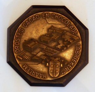 Drostes Cacao- en Chocolade Fabrieken Haarlem penning