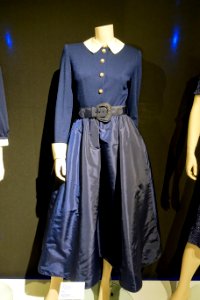 Dress by Victor Costa, 1978-1984, wool, silk, rhinestones - Musée de la mode - Montreal, Canada - DSC07082