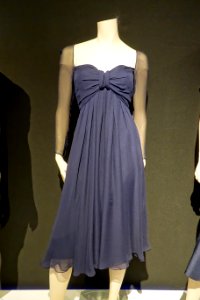 Dress by Arnold Scaasi, 1986, silk, metal - Musée de la mode - Montreal, Canada - DSC07068