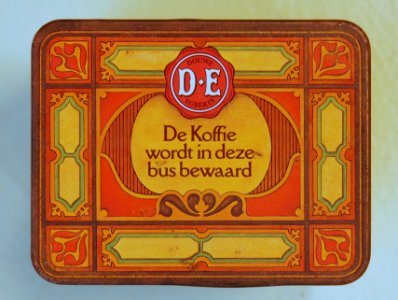 Douwe Egberts Aroma Koffie bewaar bus, pic1