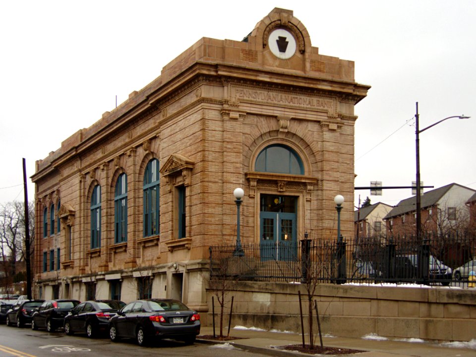 Doughboy Square, Pennsylvania National Bank, Lawrenceville, Pittsburgh, 2015-03-04