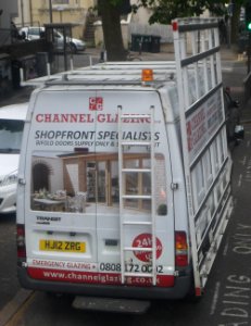 Double Glazing Van (2012 Ford Transit) on Beaconsfield Road, Brighton (June 2020)