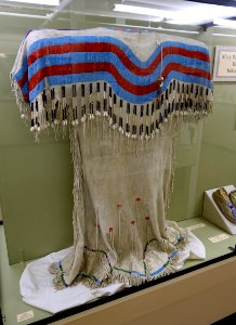 Dress, donated by Milton Travers - Robbins Museum - Middleborough, Massachusetts - DSC03916