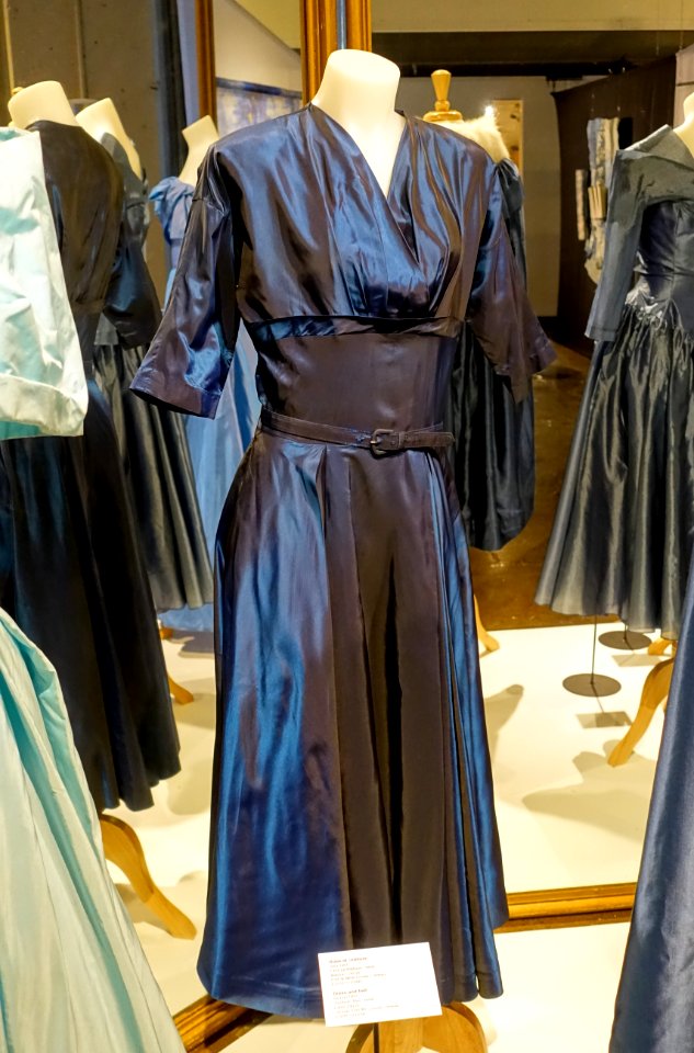Dress, labeled DeLys, c. 1955, synthetic fiber, metal - Musée de la mode - Montreal, Canada - DSC07168