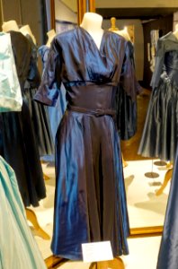 Dress, labeled DeLys, c. 1955, synthetic fiber, metal - Musée de la mode - Montreal, Canada - DSC07168