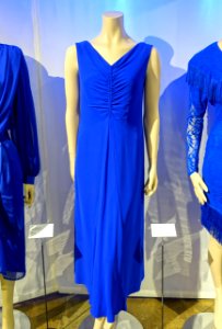 Dress by Pierre Balmain, 1950-1969, silk, synthetic fiber, metal - Musée de la mode - Montreal, Canada - DSC07256