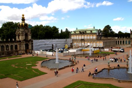 Dresdner Zwinger Bauarbeiten August 2011 2