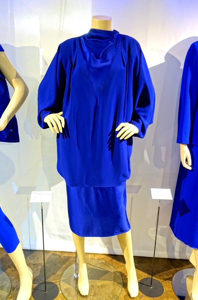 Dress by Lorraine Beauchamp, 1984, polyester, triacetate - Musée de la mode - Montreal, Canada - DSC07268