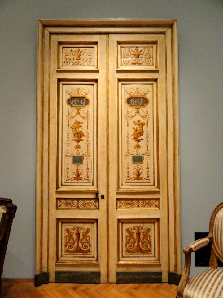 Double-leaf Doors, 1790s, Pierre Rousseau, France, oil on wood - Cleveland Museum of Art - DSC08837