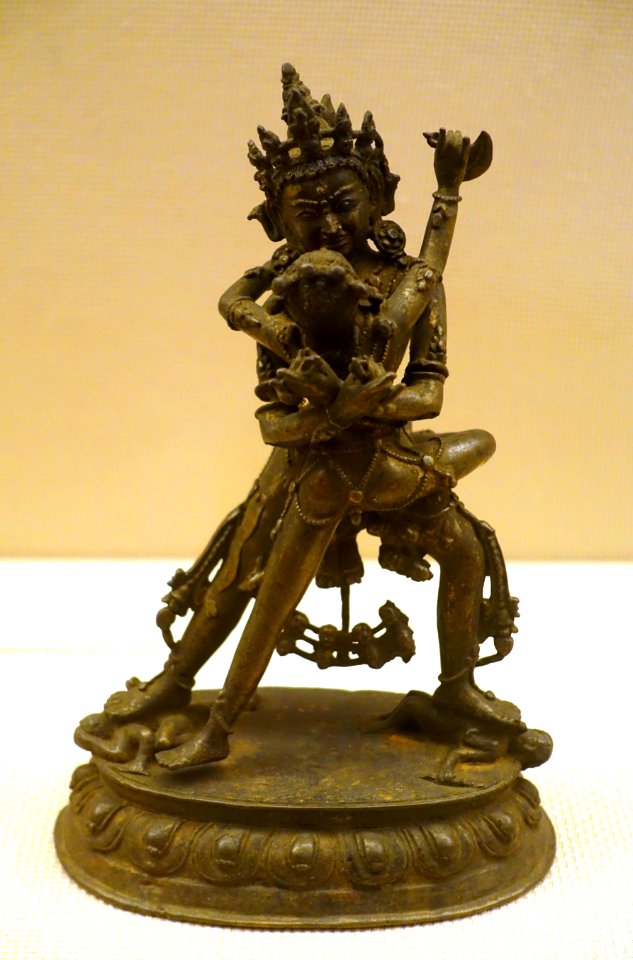 Double-body Vajrabhairava, Tibet, 1368-1644 AD, gilt copper - Sichuan Provincial Museum - Chengdu, China - DSC04370