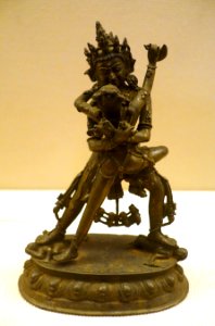 Double-body Vajrabhairava, Tibet, 1368-1644 AD, gilt copper - Sichuan Provincial Museum - Chengdu, China - DSC04370