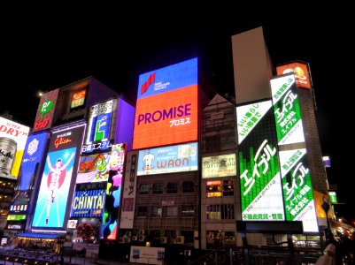 Dotombori signs at night of the day of Pocky & Pretz (4)