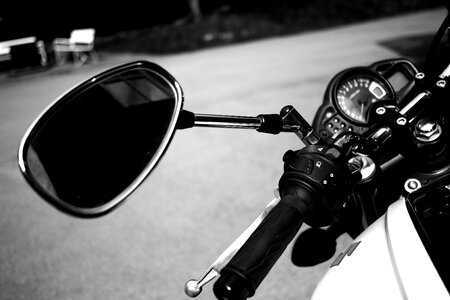 Mirror gray mirror gray bike