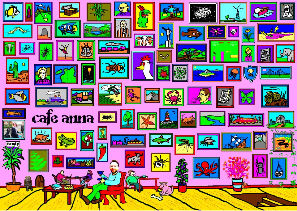 Drawing of Cafe Anna 01