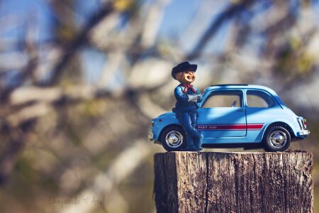 Toys car blue