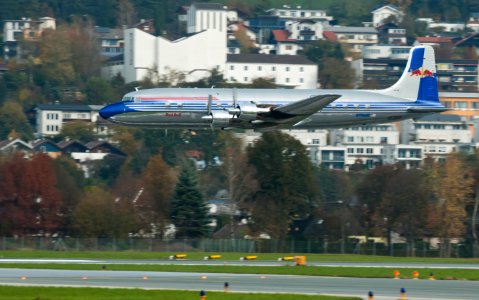 Douglas DC-6 at Innsbruck