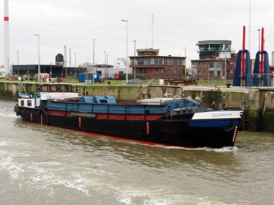 Douwina.W (ship, 1963) ENI 02203868 Boudewijnsluis Port of Antwerp pic1