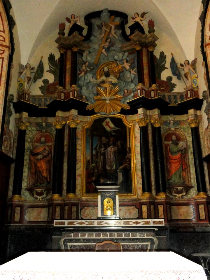 Doulaincourt, église Saint-Martin, retable du maître-autel, détail 02