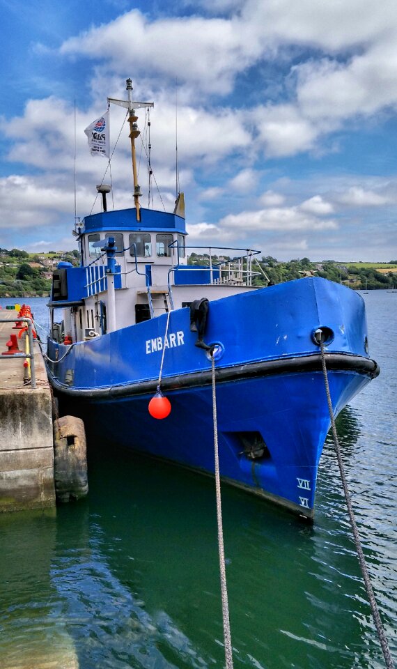 Sea harbour blue