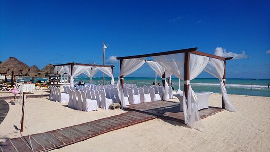 Beach wedding caribbean photo