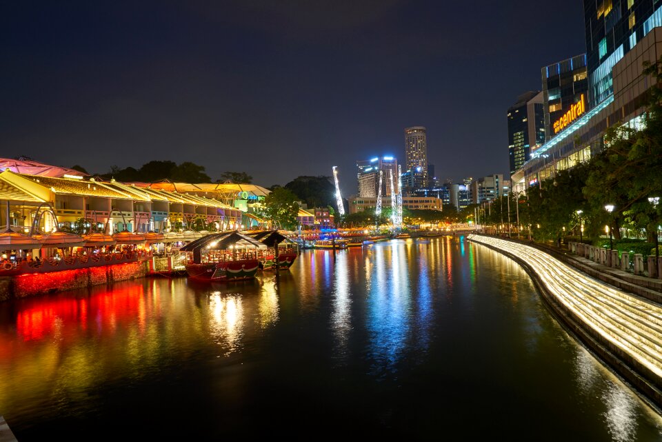 River urban architecture