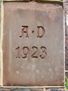 Dormont Presbyterian Church cornerstone, 2019-09-28, 02