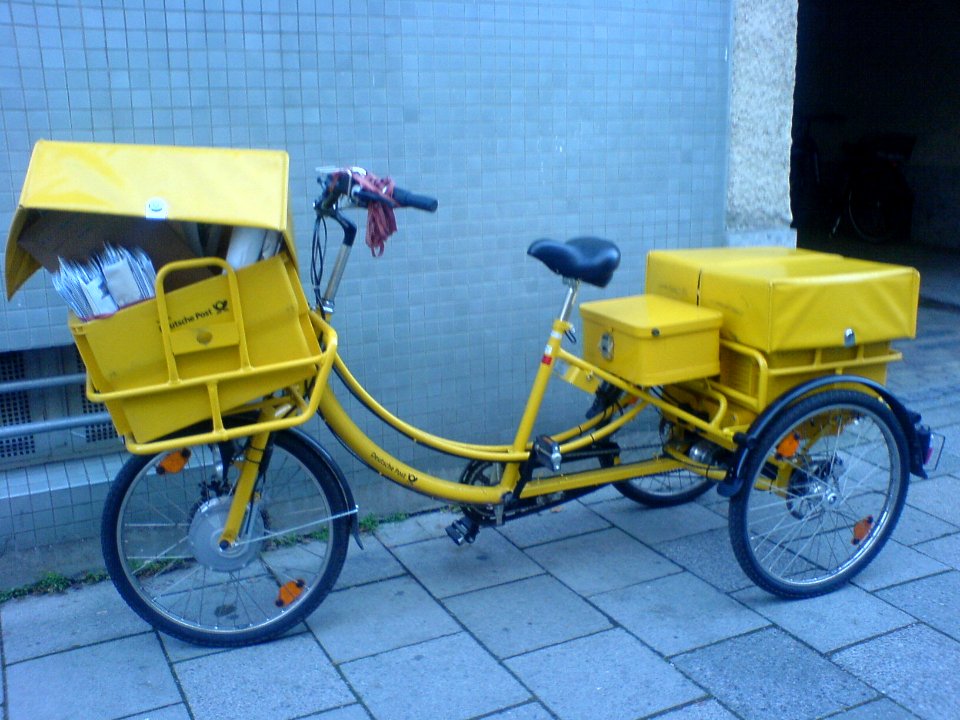 Dreirad-Postfahrrad
