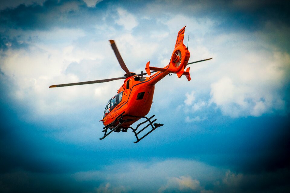 Ambulance service rescue helicopter accident rescue