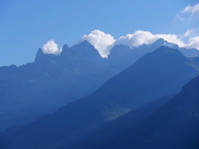 Drei Tuerme und Drusenfluh von Bartholomaeberg