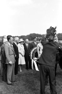 Draverij Gouden Zweep , huldiging van Jan Wagenaar en Quicksilver S, Bestanddeelnr 914-1078