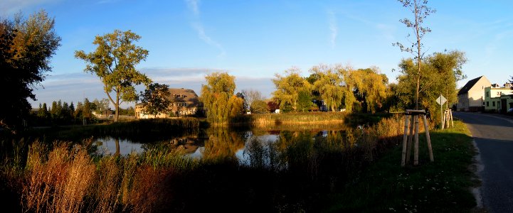 Dorfteich in Klebitz Anfang Oktober 2020