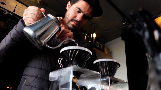 Coffee barista mexico photo