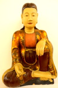 Duchess Yen, So pagoda, Ha Tay province, late 16th century AD, lacquered wood - Vietnam National Museum of Fine Arts - Hanoi, Vietnam - DSC04980