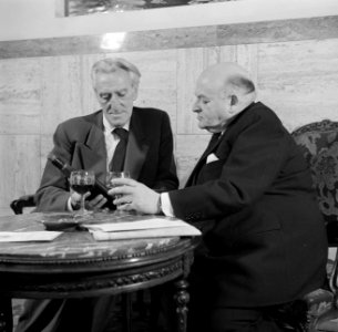 Duitse cabaretier en componist Rudolf Nelson (April 4, 1878—Februari 5, 1960) en, Bestanddeelnr 252-0239