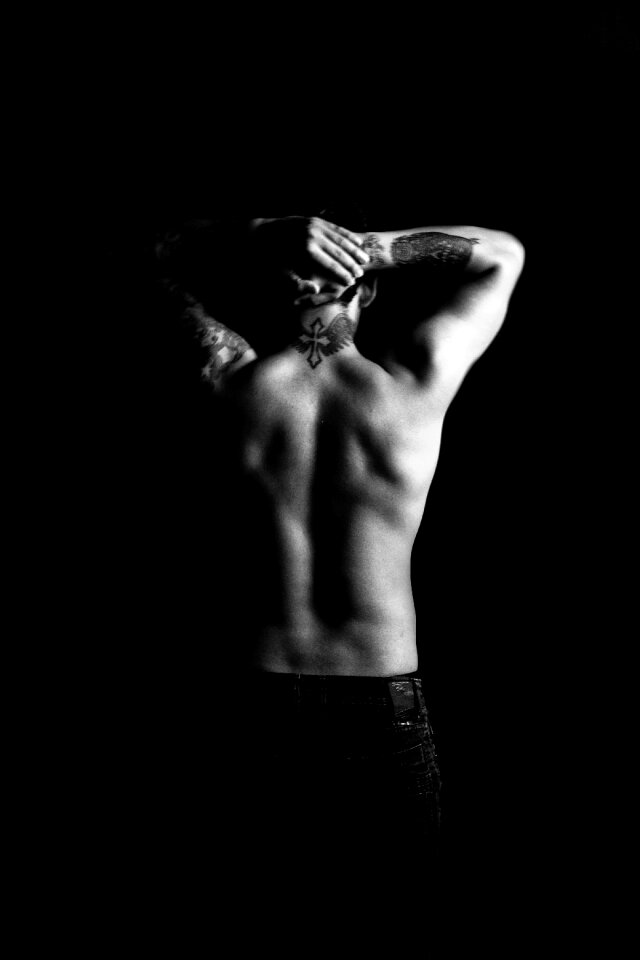 Black hands arms
