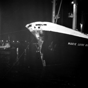 Duits schip Marie Louise Bolten pikte opvarende op van vergane vrachtschip Birche, Bestanddeelnr 919-0178