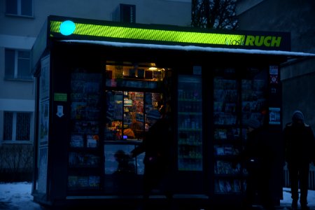 DSC 1772 Warsaw, 19-01-2018 kiosk