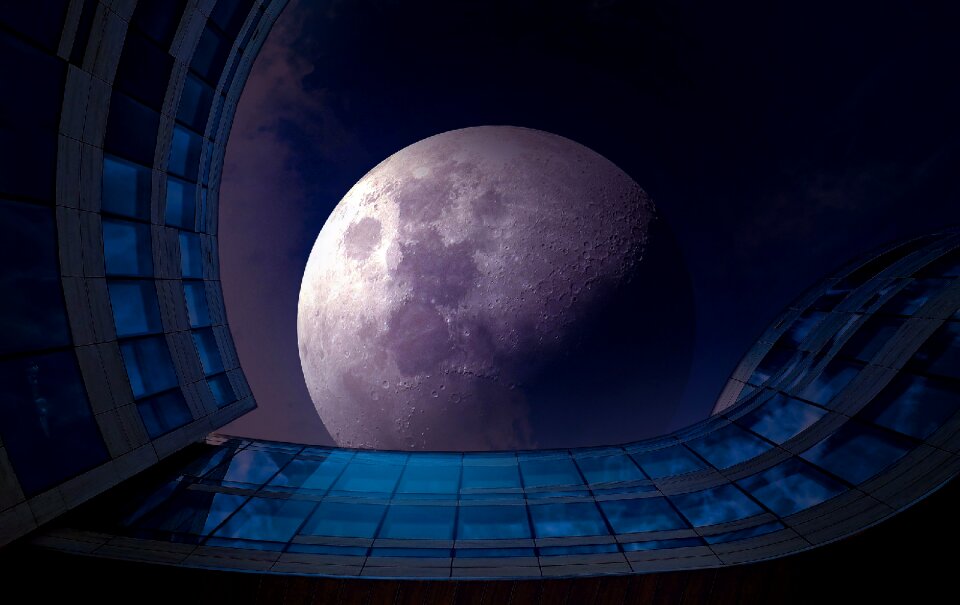 Sky darkness super moon