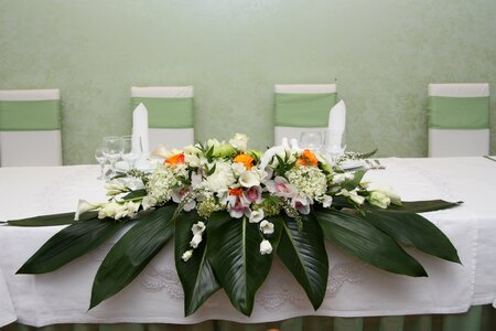 Wedding decor floral arrangement decor photo