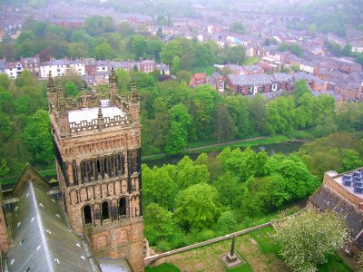 Durham cathedral, view from tower