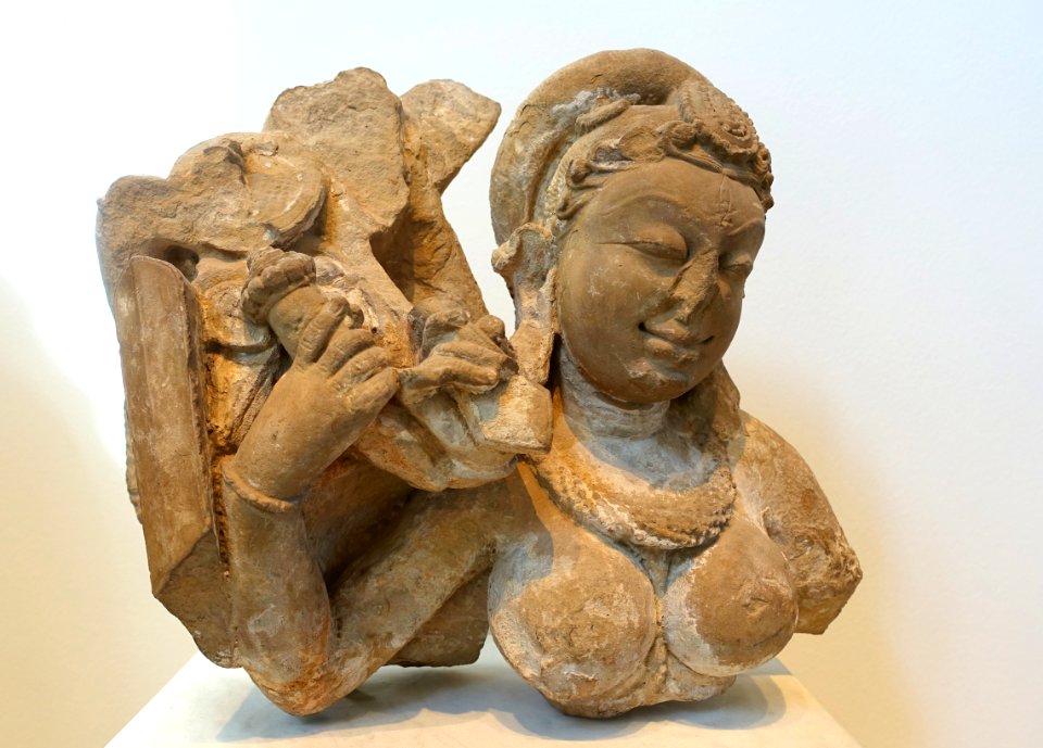 Durga, Rajasthan, India, 10th-11th century AD, sandstone - Östasiatiska museet, Stockholm - DSC09343