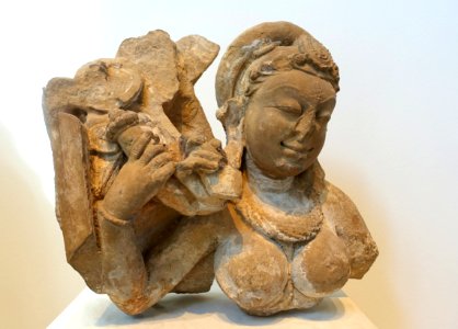 Durga, Rajasthan, India, 10th-11th century AD, sandstone - Östasiatiska museet, Stockholm - DSC09343