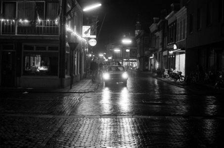 Dubbele buurt bij avond genomen vanaf de Koemarkt, op de hoek bij de Koestraat e, Bestanddeelnr 926-2864