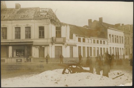 Duits kanon ingegraven in een Vlaamse stad, Bestanddeelnr 158-2281