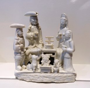 Dutch family, Dehua ware, China, Qing dynasty, 1700-1720, porcelain - John and Mable Ringling Museum of Art - Sarasota, FL - DSC00684