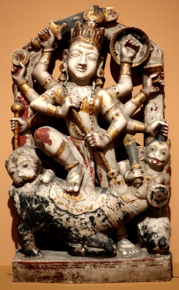 Durga, 18th century, marble, Honolulu Museum of Art 2016-43-03 