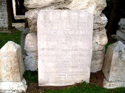 Duranti Lamberto - tomba Tavernelle AN - lapide