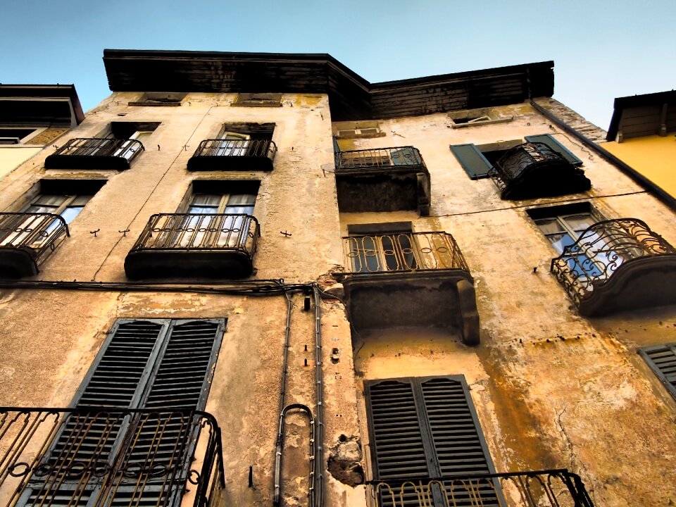 Italy balcony facade